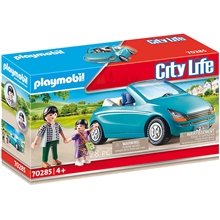 70285 Playmobil Pappa och Barn med en Cabriolet
