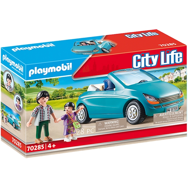 70285 Playmobil Pappa och Barn med en Cabriolet (Bild 1 av 3)