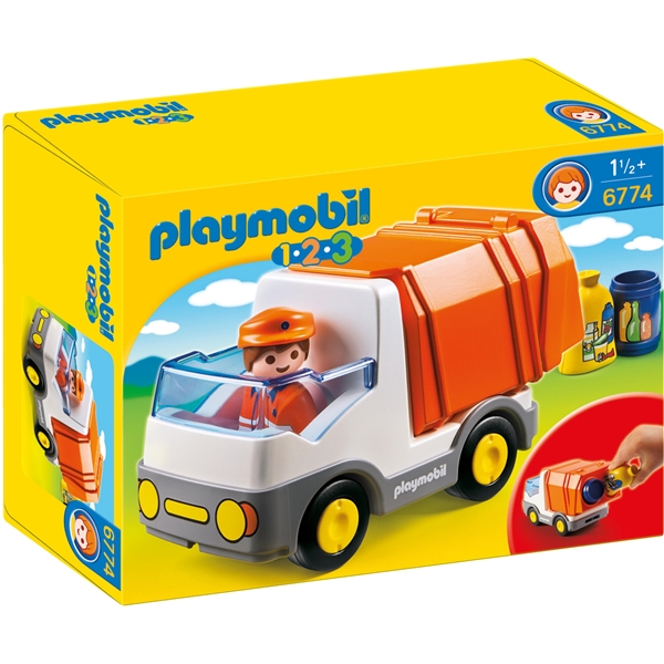 6774 Playmobil 1.2.3 Sopbil (Bild 1 av 2)