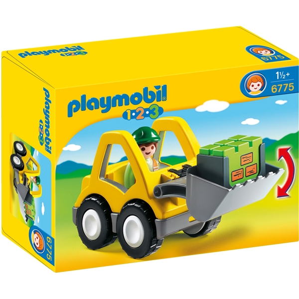 6775 Playmobil 1.2.3 Hjullastare (Bild 1 av 2)