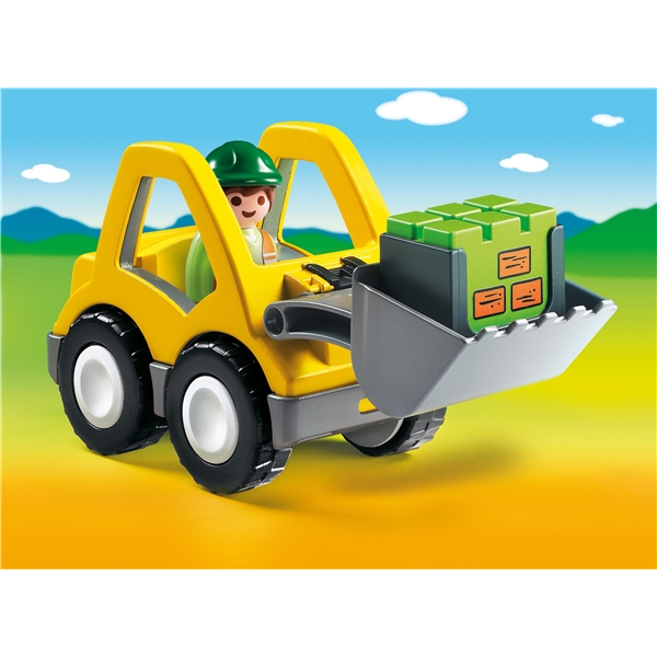 6775 Playmobil 1.2.3 Hjullastare (Bild 2 av 2)