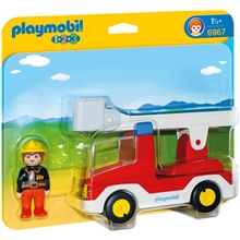 6967 Playmobil 1.2.3 Brandvagn med Stege