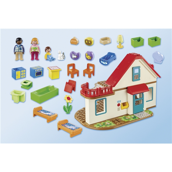 70129 Playmobil 1.2.3 Villa (Bild 2 av 5)