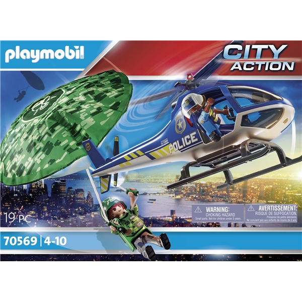 70569 Playmobil Action City Polis Fallskärmsjakt (Bild 4 av 4)