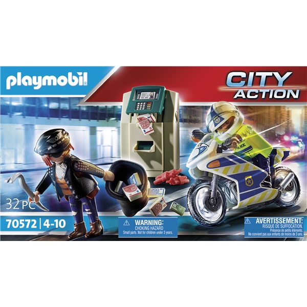 70572 Playmobil City Motorcykel Jakten Mynttjuven (Bild 3 av 4)