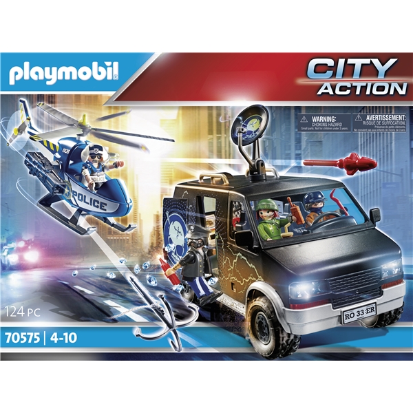 70575 Playmobil City Helikopter Jakten Flyktbilen (Bild 5 av 5)