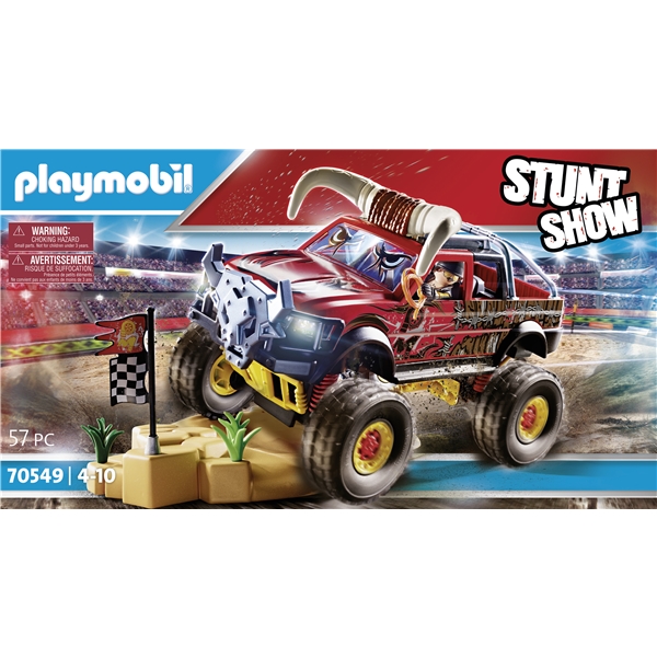 70549 Playmobil Stunt Show monstertruck med Horn (Bild 6 av 6)