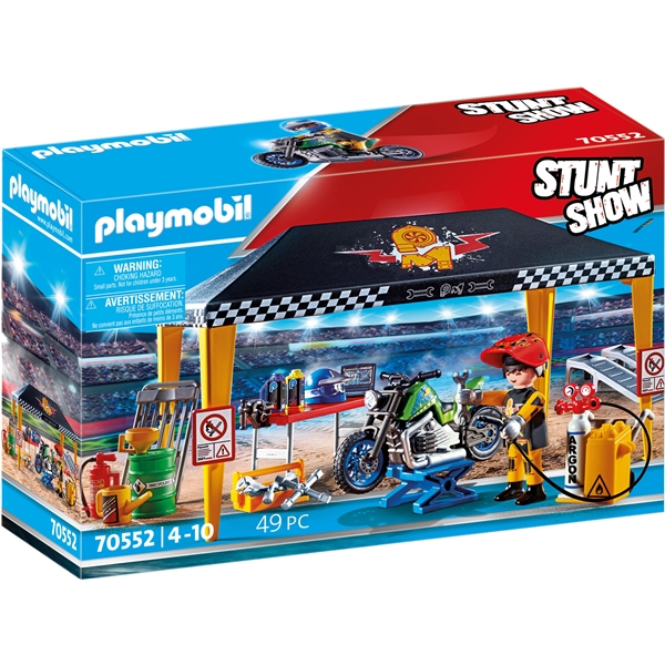 70552 Playmobil Stunt Show Verkstadstält (Bild 1 av 6)