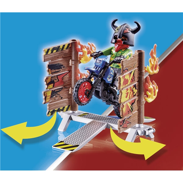 70553 Playmobil Stunt Show Motorcykel med Eldvägg (Bild 2 av 6)