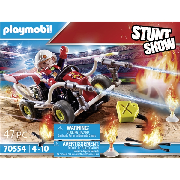 70554 Playmobil Stunt Show Brandbilskart (Bild 4 av 5)