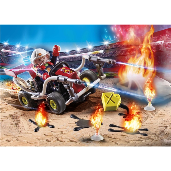 70554 Playmobil Stunt Show Brandbilskart (Bild 5 av 5)