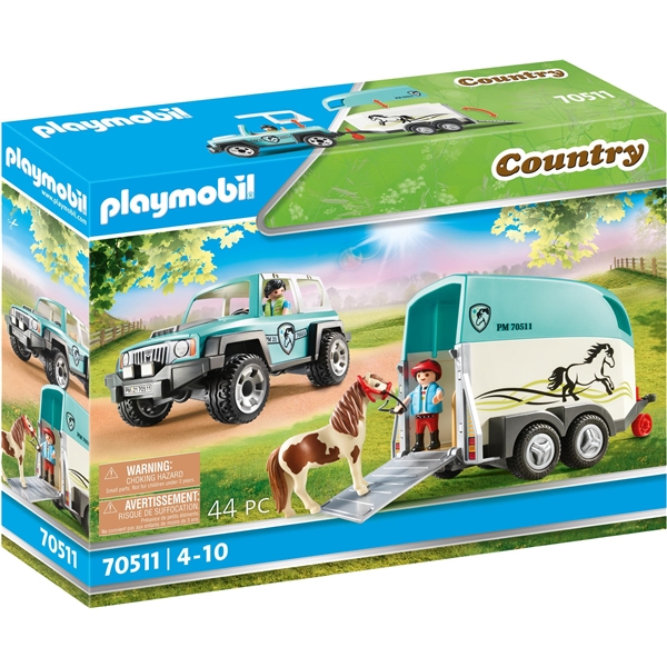 70511 Playmobil Country Bil med Hästtrailer (Bild 1 av 7)
