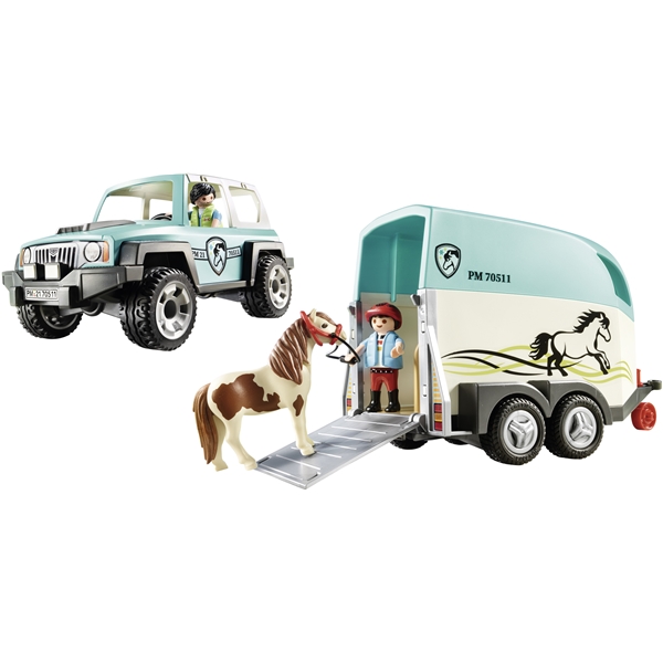 70511 Playmobil Country Bil med Hästtrailer (Bild 2 av 7)