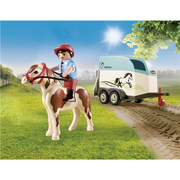 70511 Playmobil Country Bil med Hästtrailer (Bild 4 av 7)