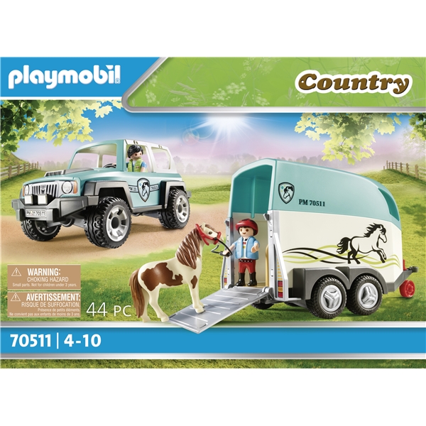 70511 Playmobil Country Bil med Hästtrailer (Bild 5 av 7)