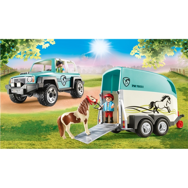 70511 Playmobil Country Bil med Hästtrailer (Bild 6 av 7)