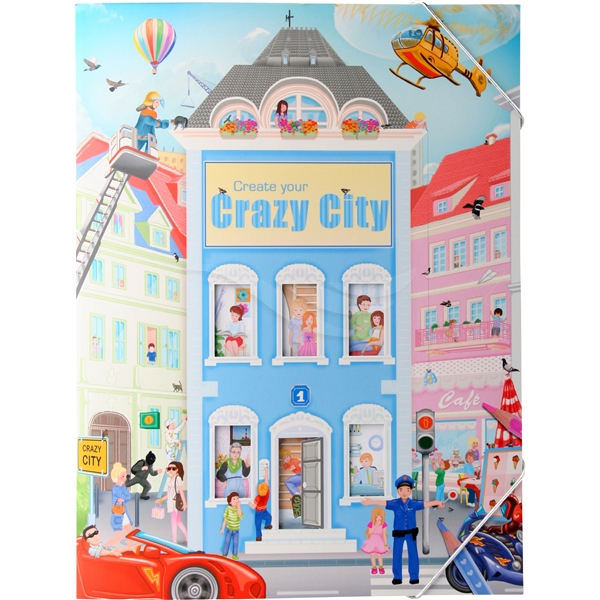 Crazy City - Målar- och stickersbok (Bild 1 av 3)