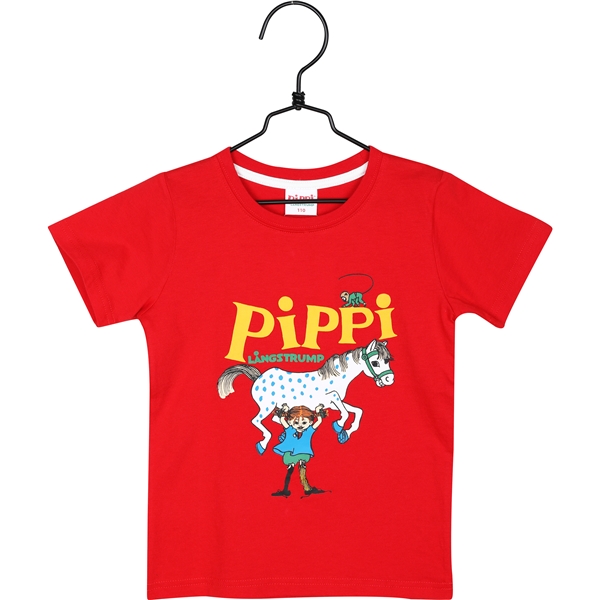 Pippi T-Shirt Röd (Bild 1 av 2)