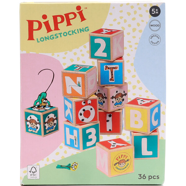 Pippi Bokstavsklossar 36 st (Bild 6 av 6)