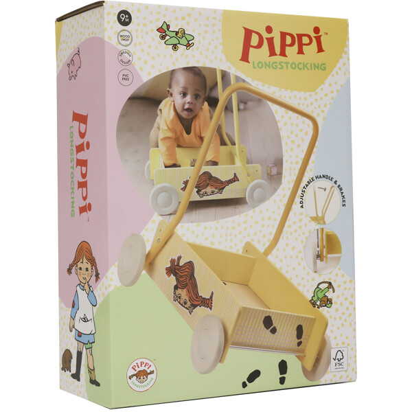 Pippi Lära-Gå-Vagn Gul (Bild 5 av 5)