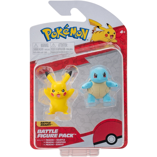 Pokemon Battle Figure 2-p Squirtle & Pikachu (Bild 1 av 4)