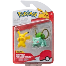 Pokemon Battle Figure 2-p Bulbasaur & Pikachu