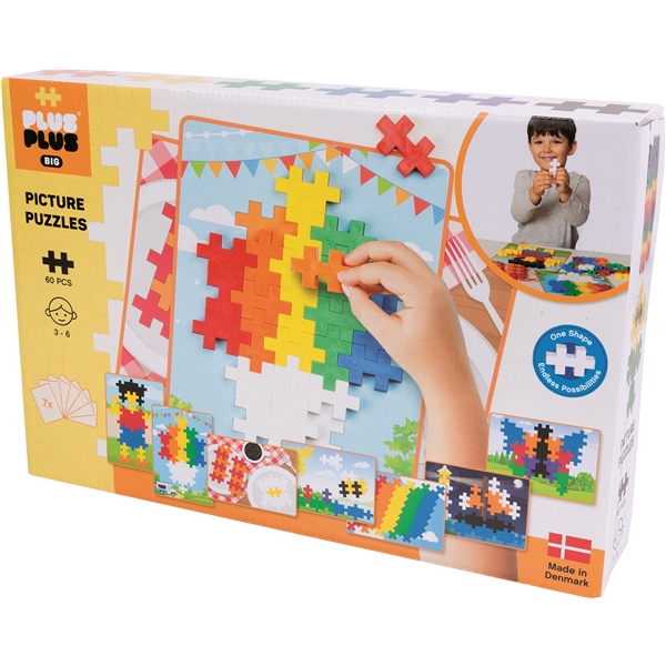 Plus Plus BIG Picture Puzzel Basic 60 Delar (Bild 1 av 2)