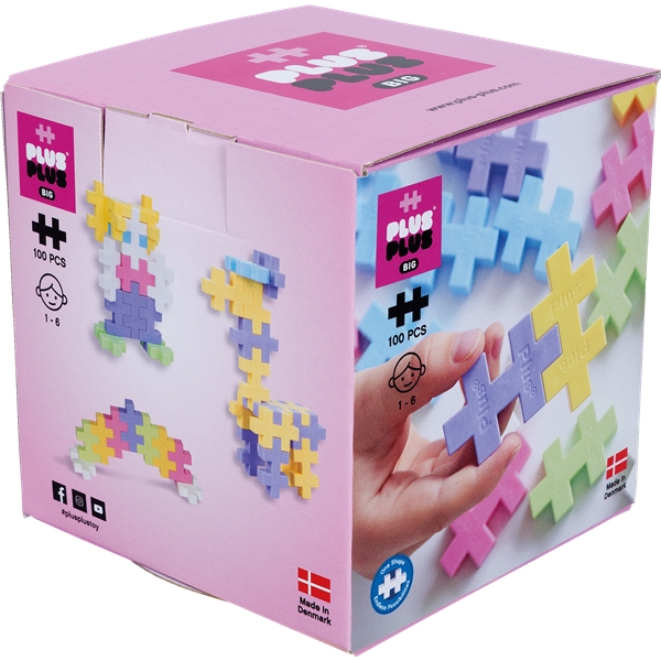 Plus-Plus BIG Pastel Mix 100 Delar (Bild 1 av 3)