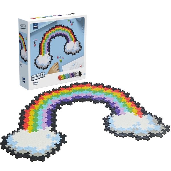 Plus-Plus Puzzle By Number Rainbow 500 Delar (Bild 1 av 6)
