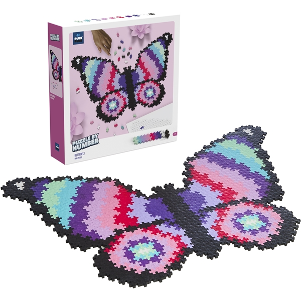 Plus-Plus Puzzle By Number Butterfly 800 Delar (Bild 1 av 5)