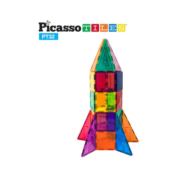 Picasso Tiles 32 Delar Rocket Booster (Bild 2 av 4)
