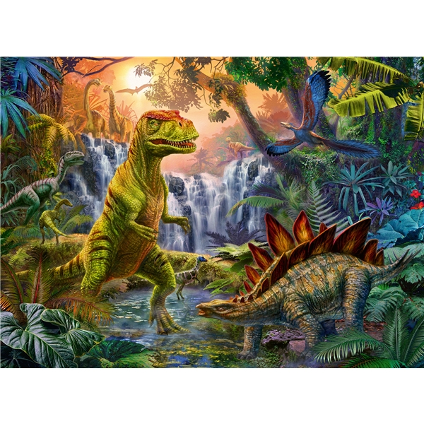 Pussel XXL 100 Bitar Dinosaur Oasis (Bild 2 av 2)