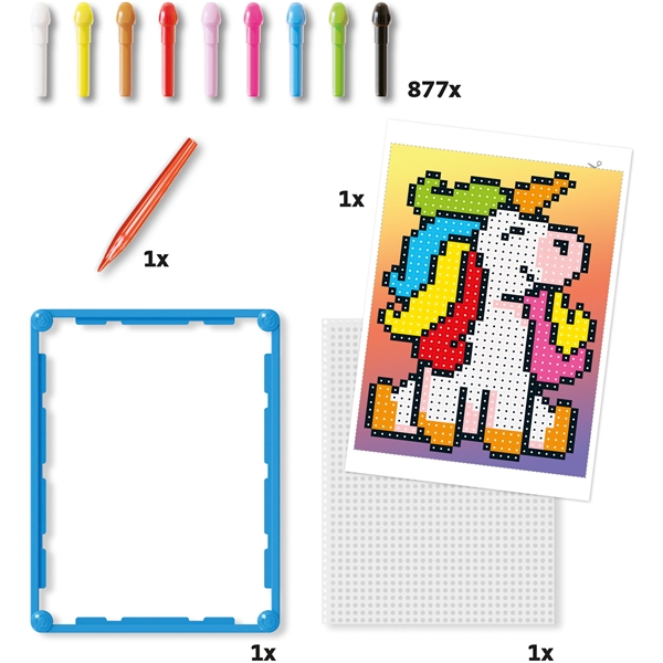 Pixel Art Basic Unicorn 877 st (Bild 3 av 4)