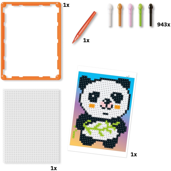 Pixel Art Basic Panda 943 st (Bild 3 av 4)