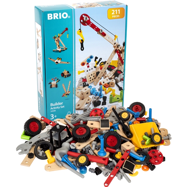 BRIO 34588 Grundsats Bygglek 211 Delar (Bild 1 av 8)