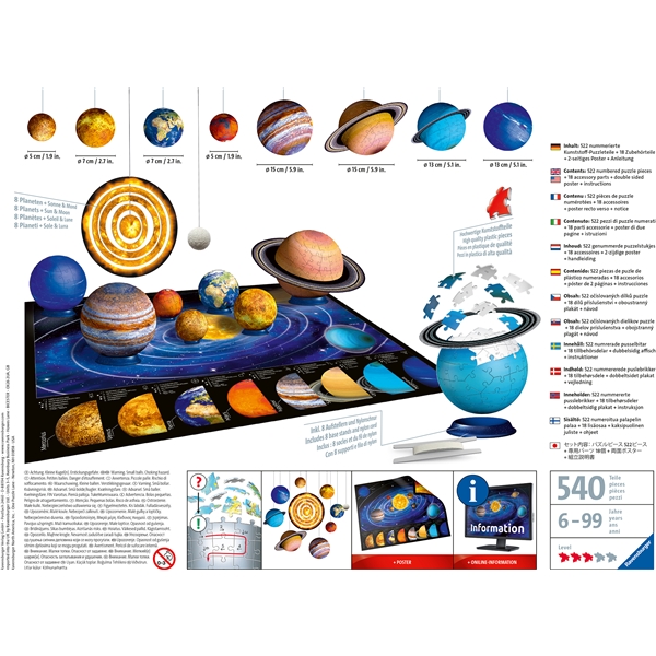 Pussel 3D Solar System (Bild 2 av 5)