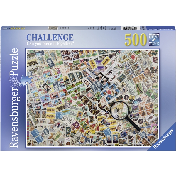 Pussel 500 Bitar Stamps Challenge (Bild 1 av 2)