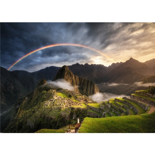Pussel 1000 Bitar Rainbow Over Machu Picchu Peru (Bild 2 av 2)