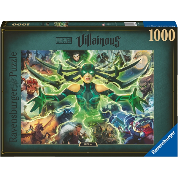 Pussel 1000 Bitar Villainous Marvel: Hela (Bild 1 av 2)