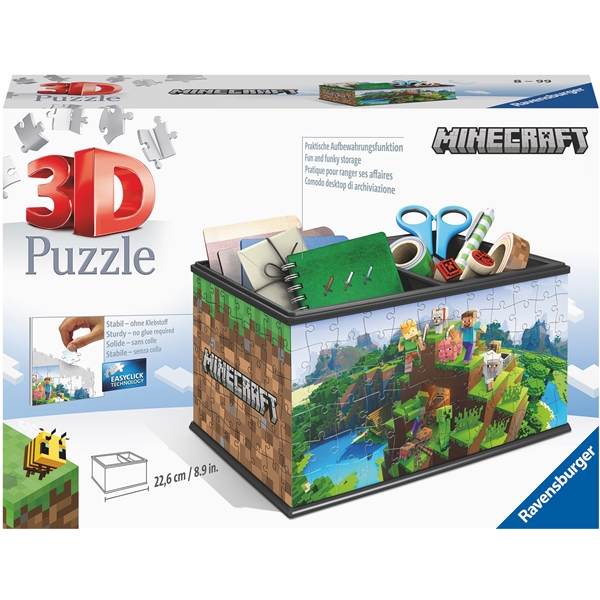 Pussel 3D Minecraft Treasure Box 216 Bitar (Bild 1 av 2)