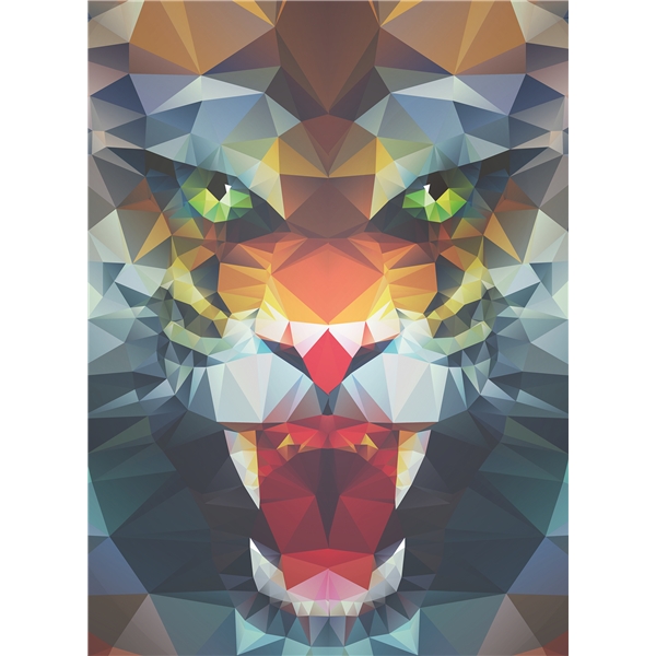 Pussel 500 Bitar Polygon Lion (Bild 2 av 2)