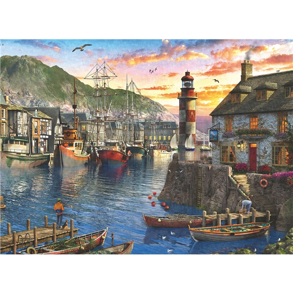 Pussel 500 Bitar Sunrise At The Port (Bild 2 av 2)