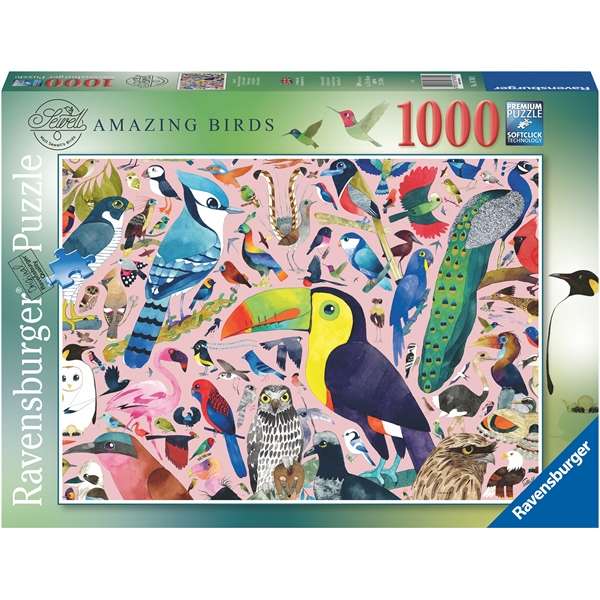 Pussel 1000 Bitar Amazing Birds (Bild 1 av 2)