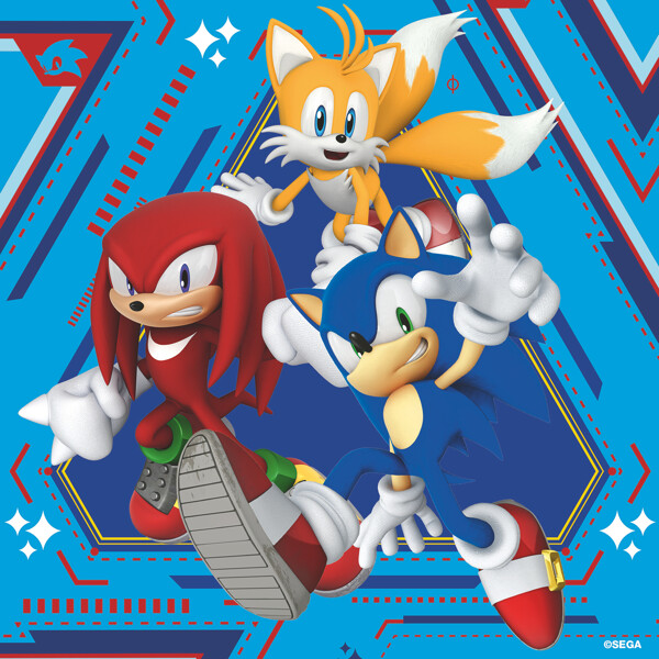 Pussel 3 x 49 Bitar Sonic the Hedgehog (Bild 4 av 5)