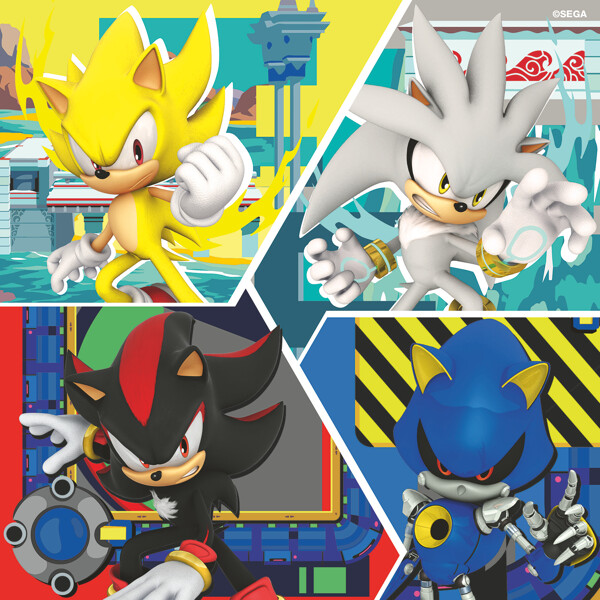 Pussel 3 x 49 Bitar Sonic the Hedgehog (Bild 5 av 5)