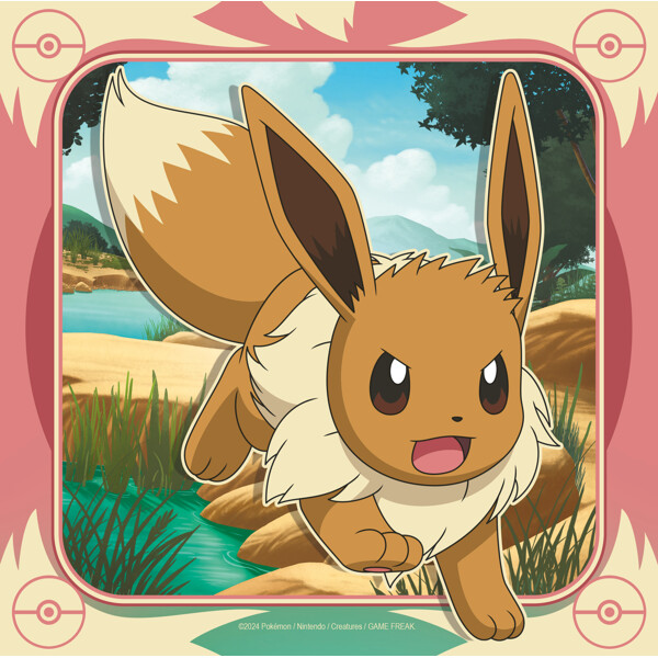 Pussel 3 x 49 Bitar Pikachu, Charizard & Eevee! (Bild 4 av 5)