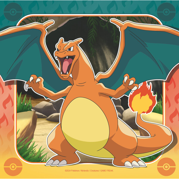 Pussel 3 x 49 Bitar Pikachu, Charizard & Eevee! (Bild 5 av 5)