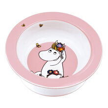 Mumin Äng Sugkoppstallrik Rosa