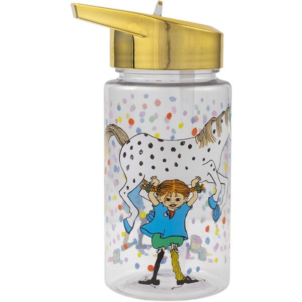 Pippi Födelsedag Vattenflaska Guld 500 ml (Bild 1 av 4)