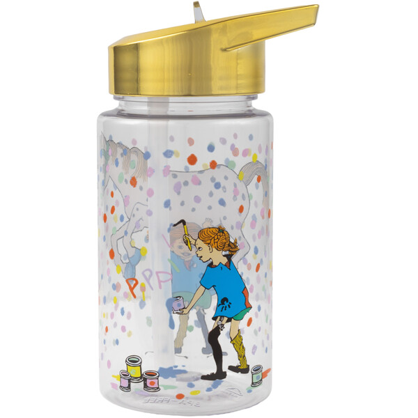 Pippi Födelsedag Vattenflaska Guld 500 ml (Bild 2 av 4)